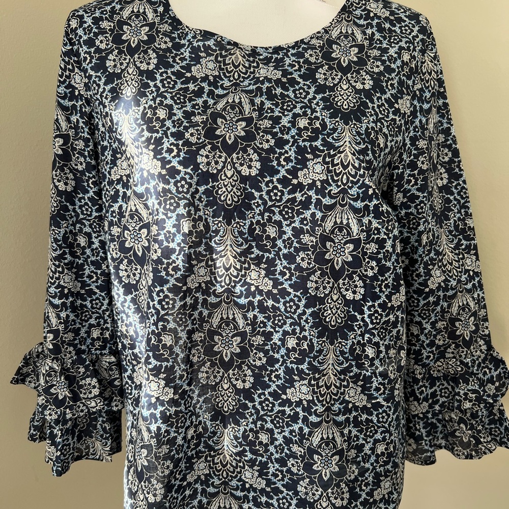 J. Crew floral blouse